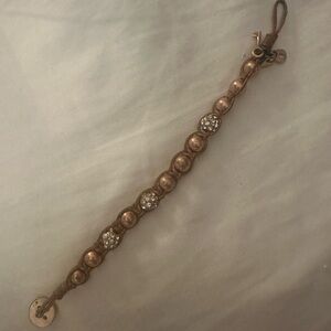Fossil Gold and Silver Beaded Bracelet